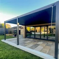 12 X 12 Lysthus Med Aluminiumstak